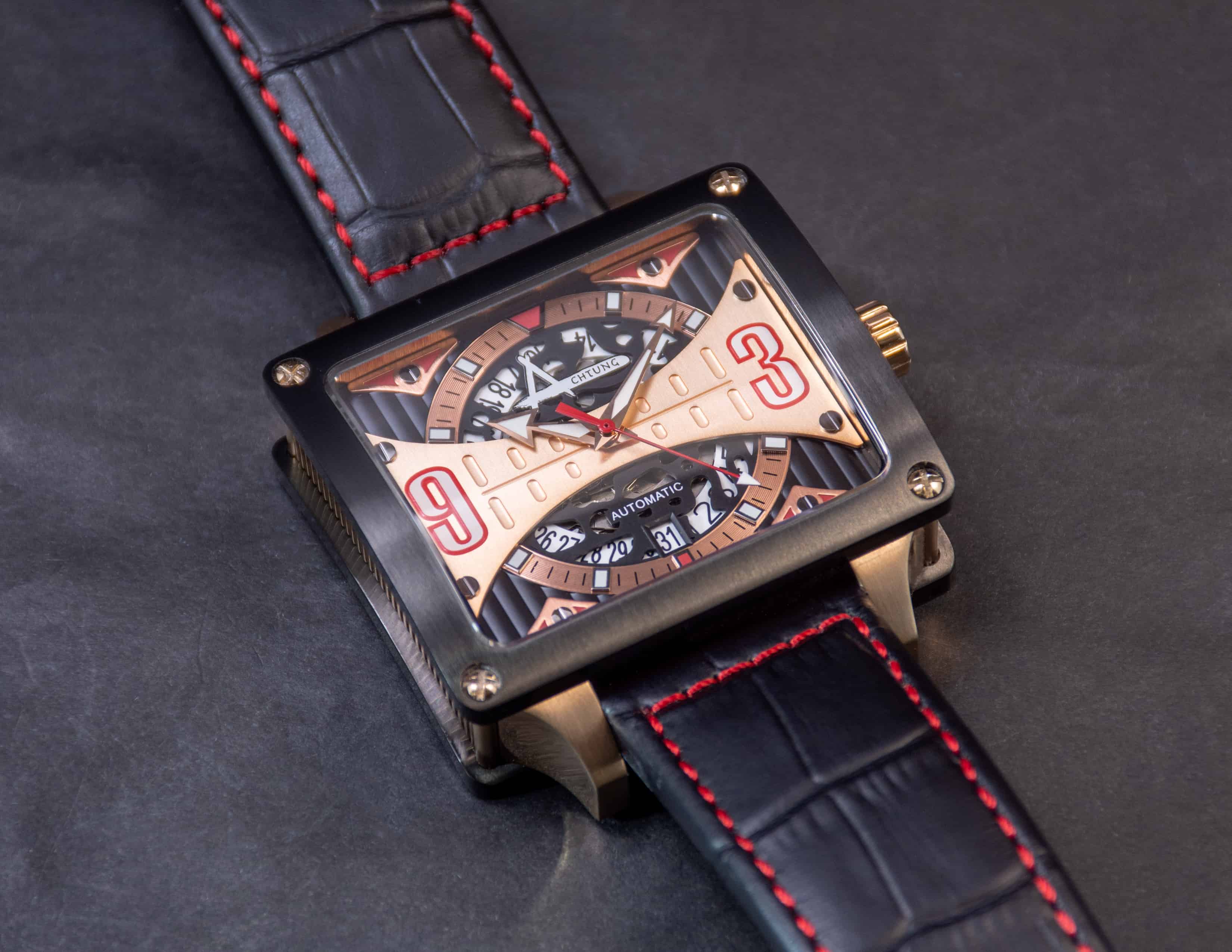 Achtung Timebox Black / Rose Gold